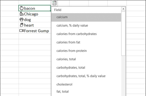  áp dụng kiểu dữ liệu tự động trong Excel