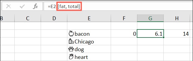  áp dụng kiểu dữ liệu tự động trong Excel