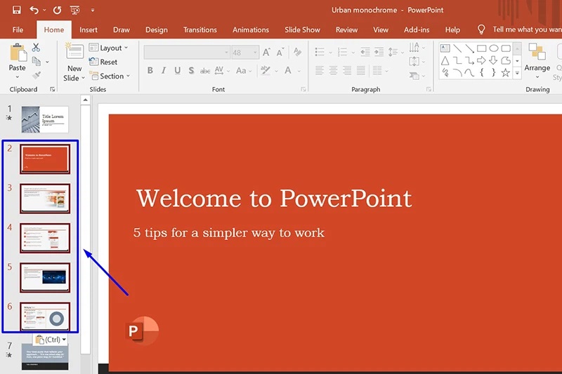 ghép hai file Powerpoint thành một file