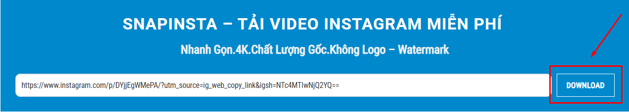dán và download ig